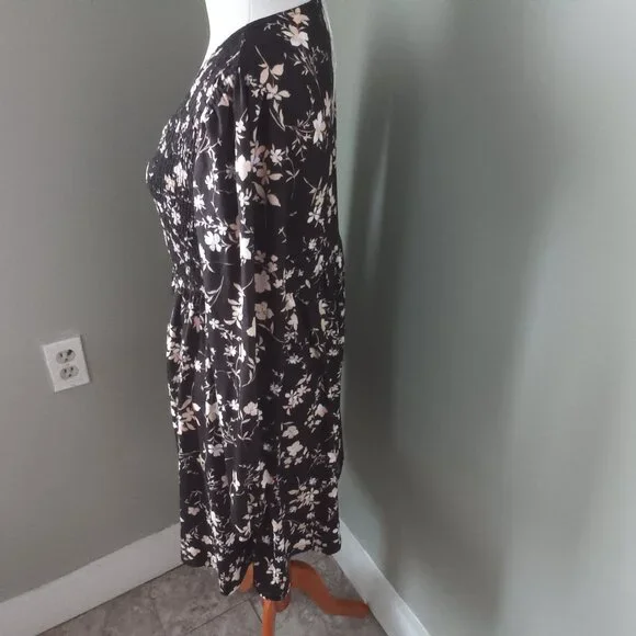 NWT Anrabess Ruched bust Smoked waist Floral Mini Dress Small - Picture 9 of 10